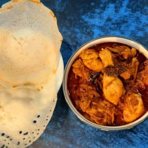 3 Pcs Appam + Chicken Curry
